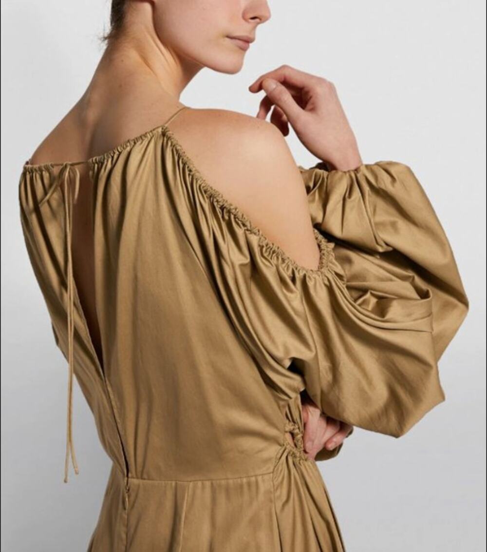 VOGUE Camilla and Mark Parker Green/Gold Dress L-XL MSRP 650